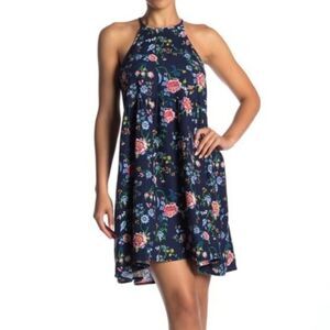 Abound Halter Neck Linen Blend Shift Dress